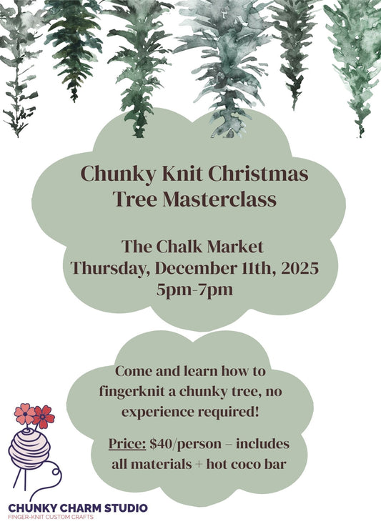 Chunky Knit Christmas Tree Class- The Chalk Market