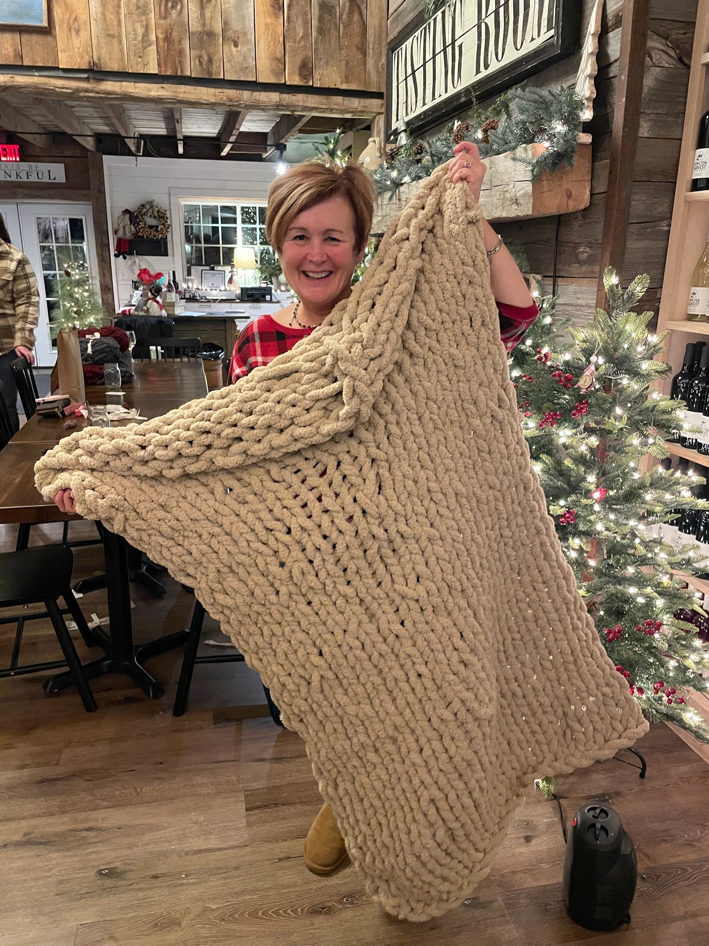 Chunky Knit Blanket Class- The Chalk Market