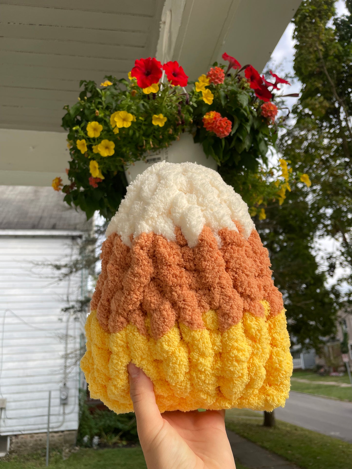 Chunky Knit Candy Corn