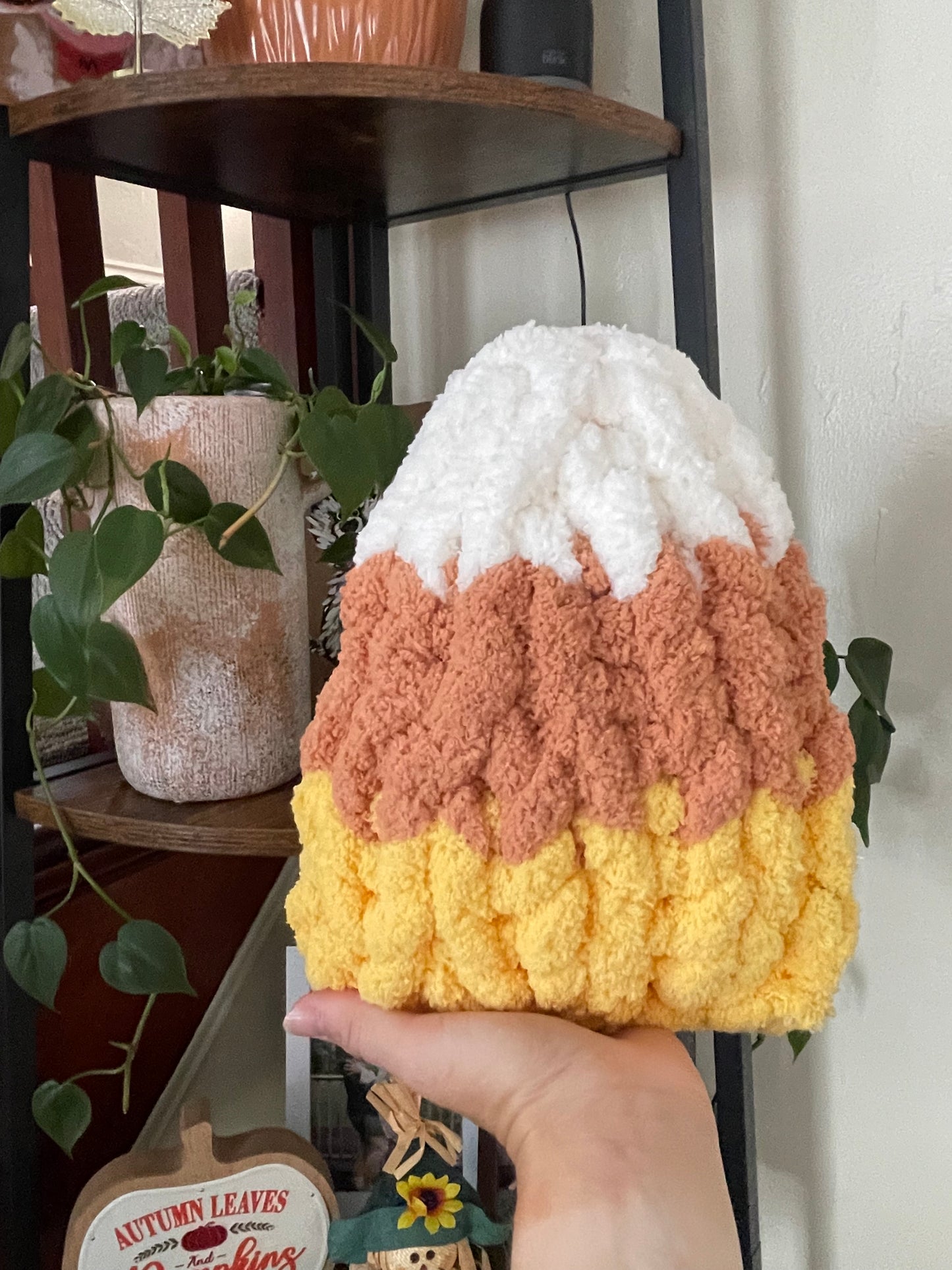 Chunky Knit Candy Corn