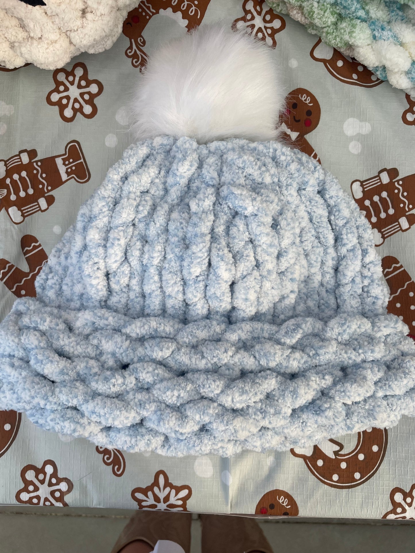 Chunky Knit Pom Pom Hat