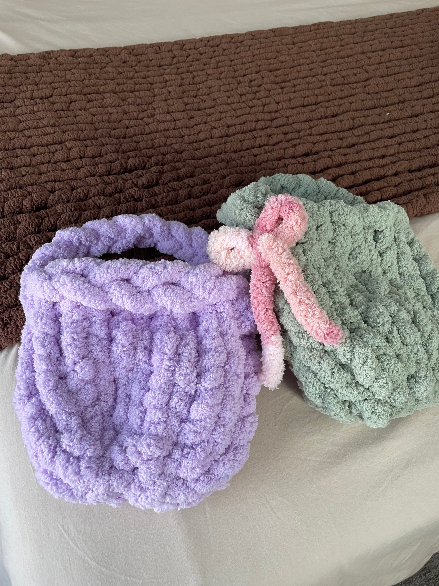 Chunky Knit Peep-Inspired Bunnies