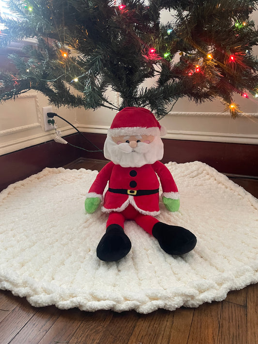 Chunky Knit Christmas Tree Skirt