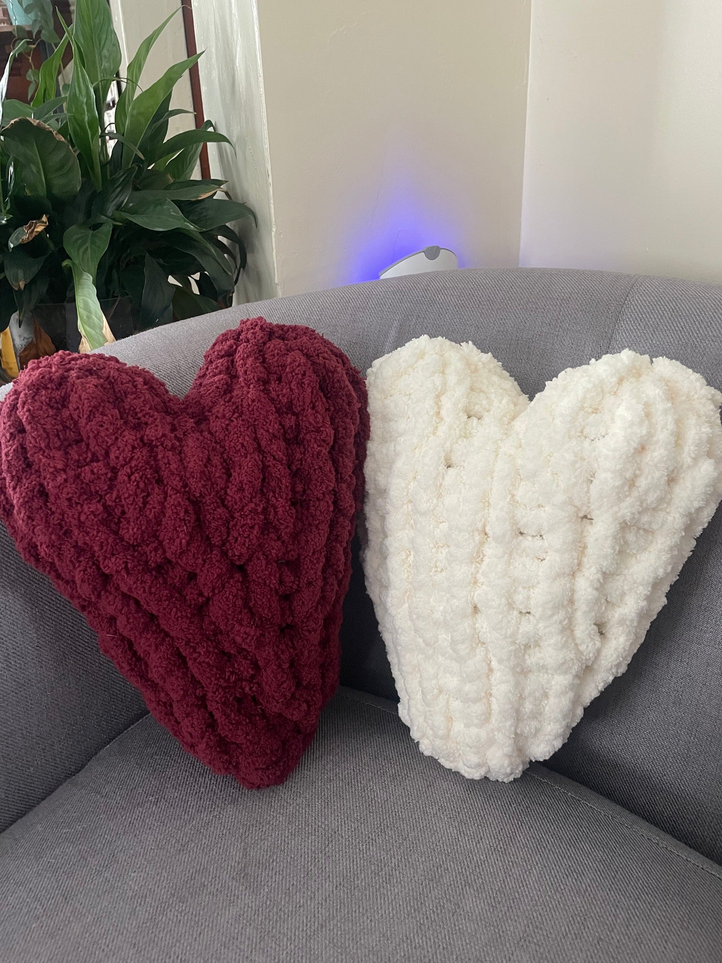 Chunky Heart Pillows