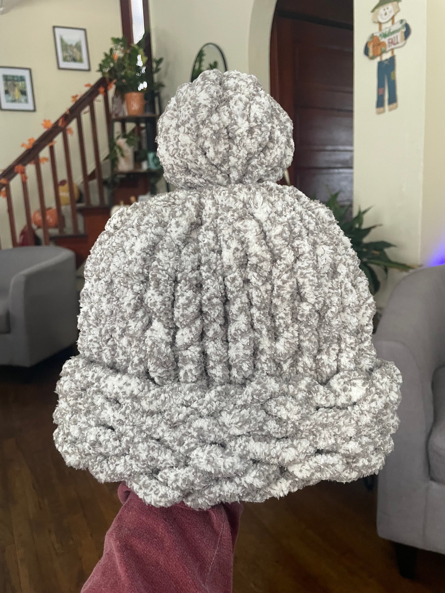 Chunky Knit Pom Pom Hat