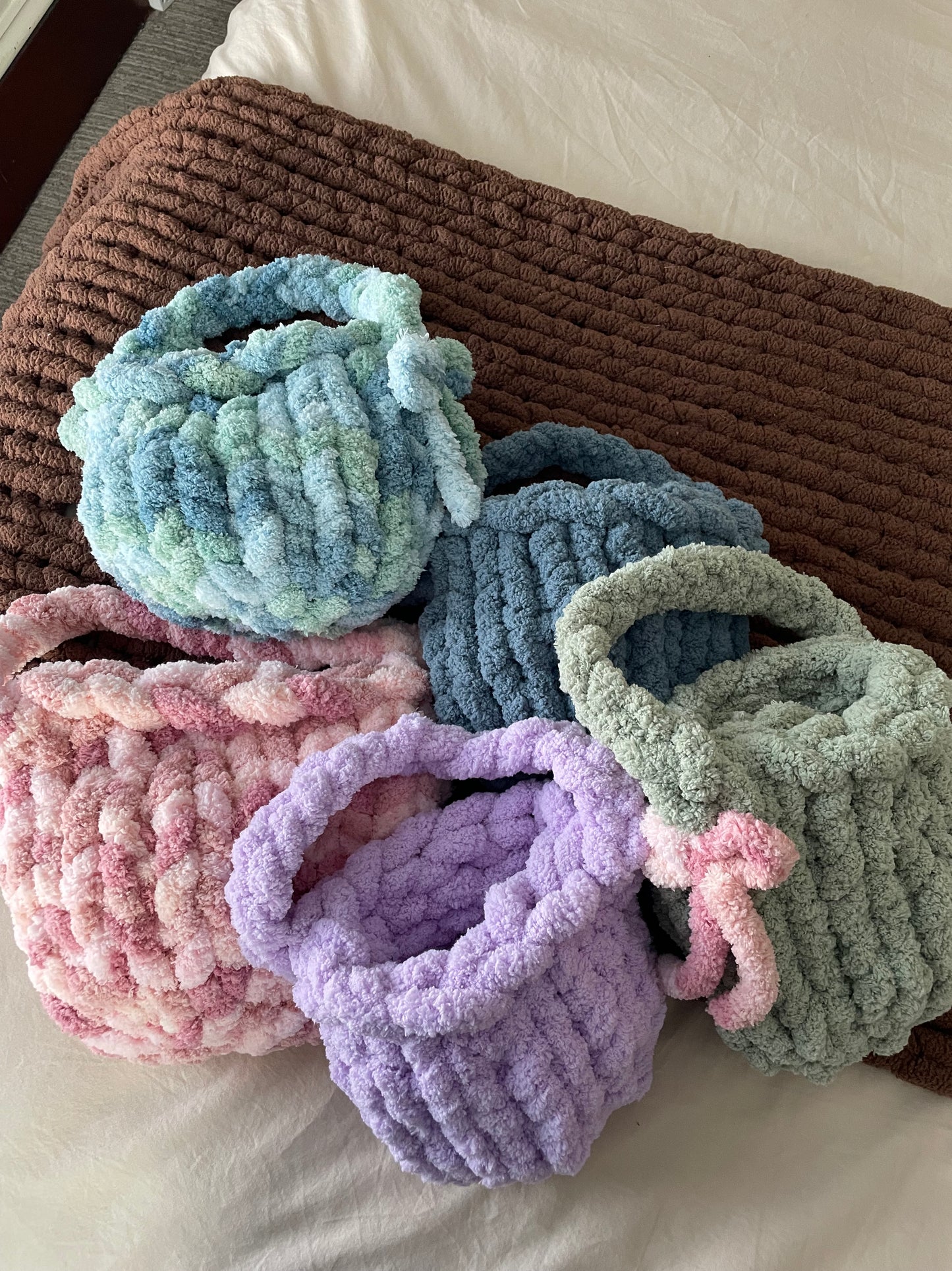 Chunky Knit Peep-Inspired Bunnies