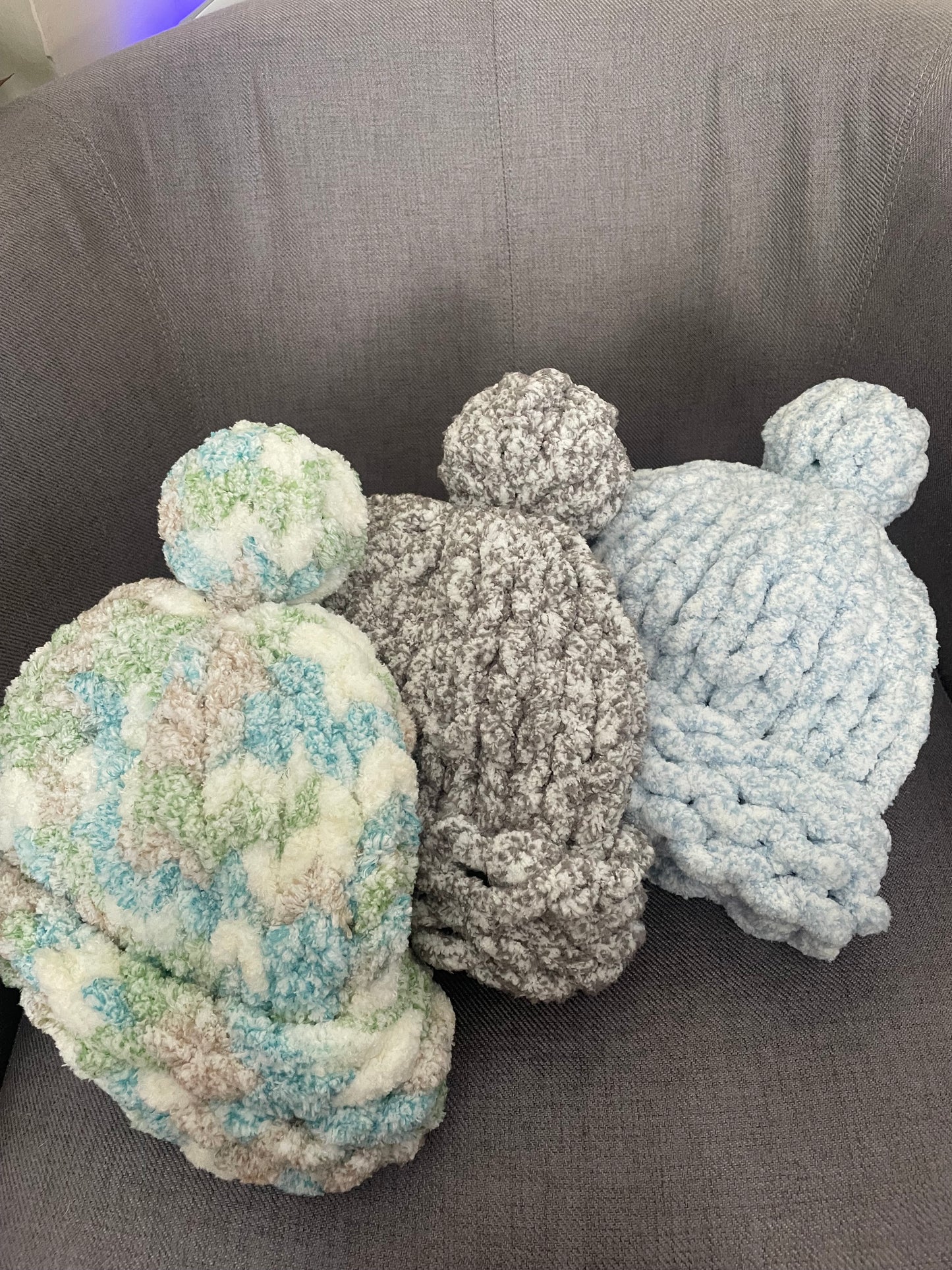 Chunky Knit Pom Pom Hat