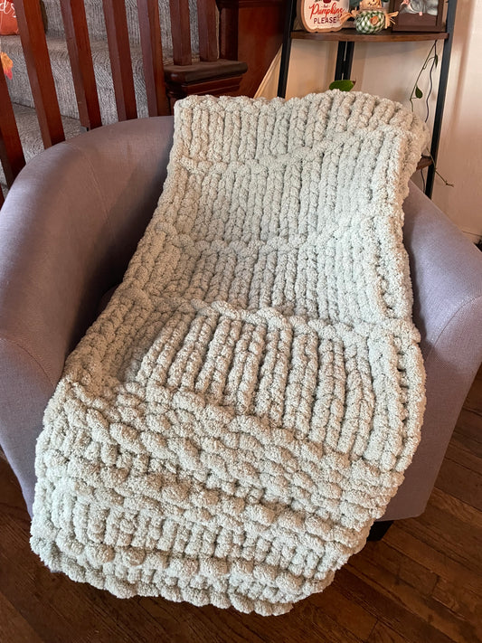 Waffle Weave Chunky Knit Blanket
