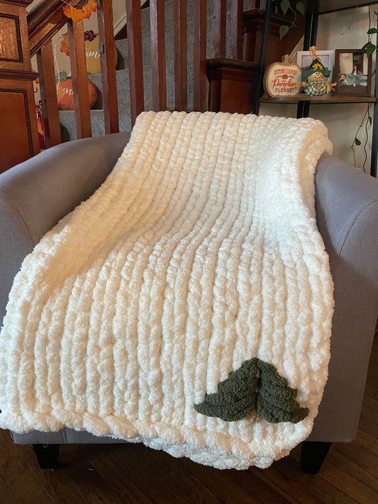 Customized Chunky Knit Blanket