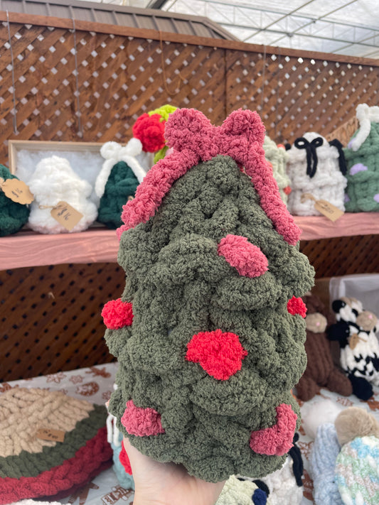 Chunky Knit Christmas Trees