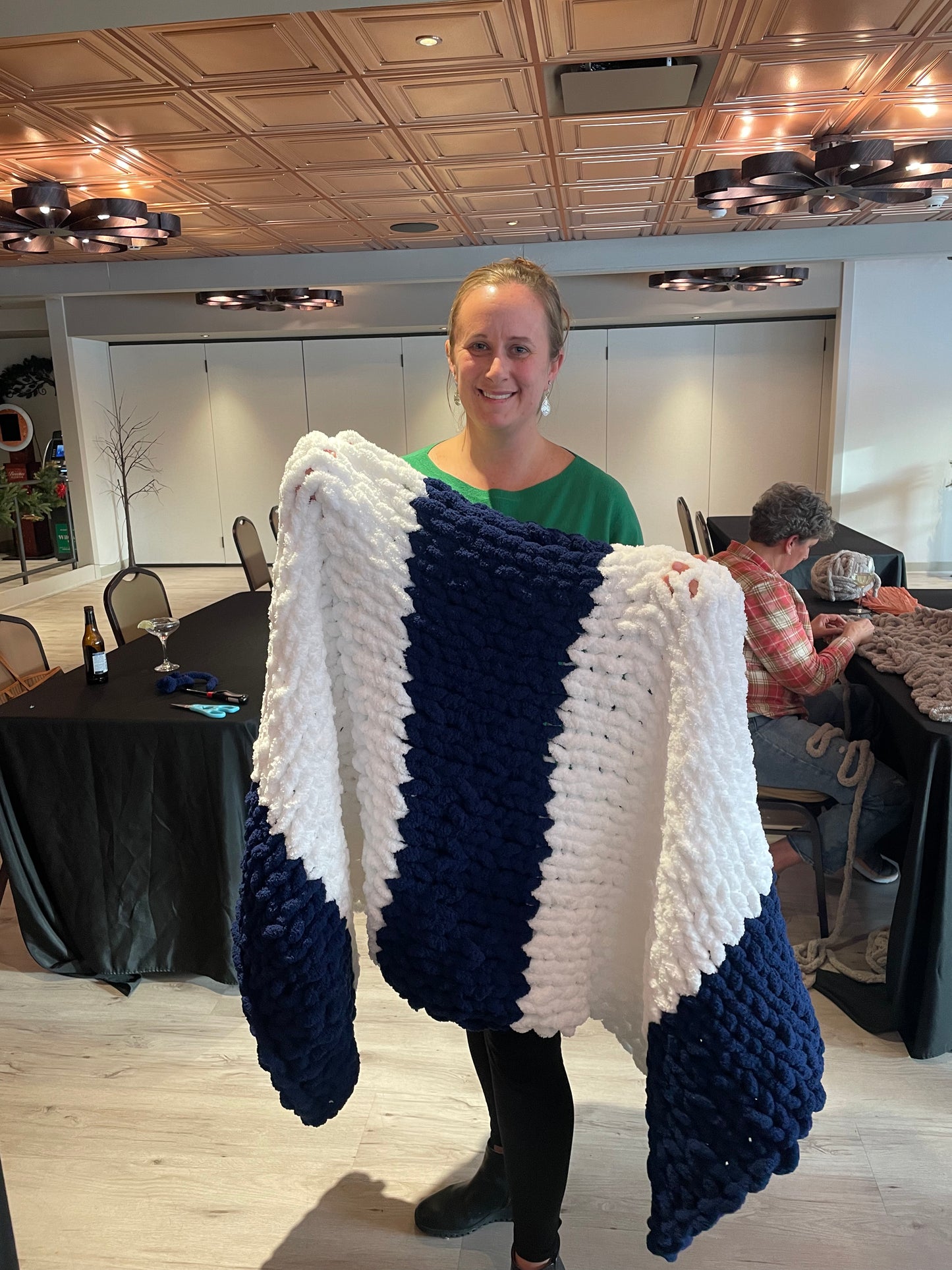 Chunky Knit Blanket Class- Factory by Beer Tree