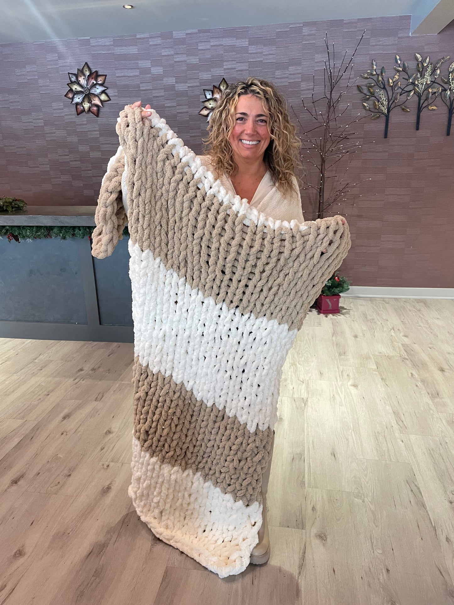 Chunky Knit Blanket Class- Factory by Beer Tree