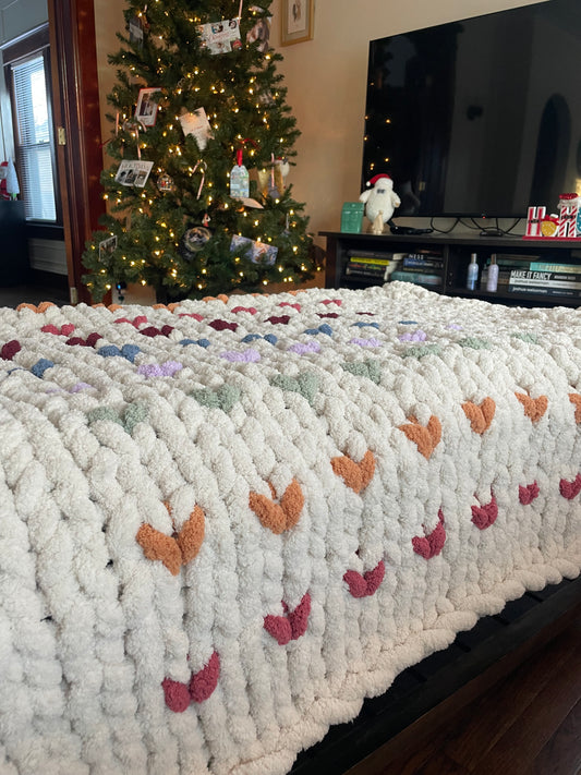 Customized Chunky Knit Blanket