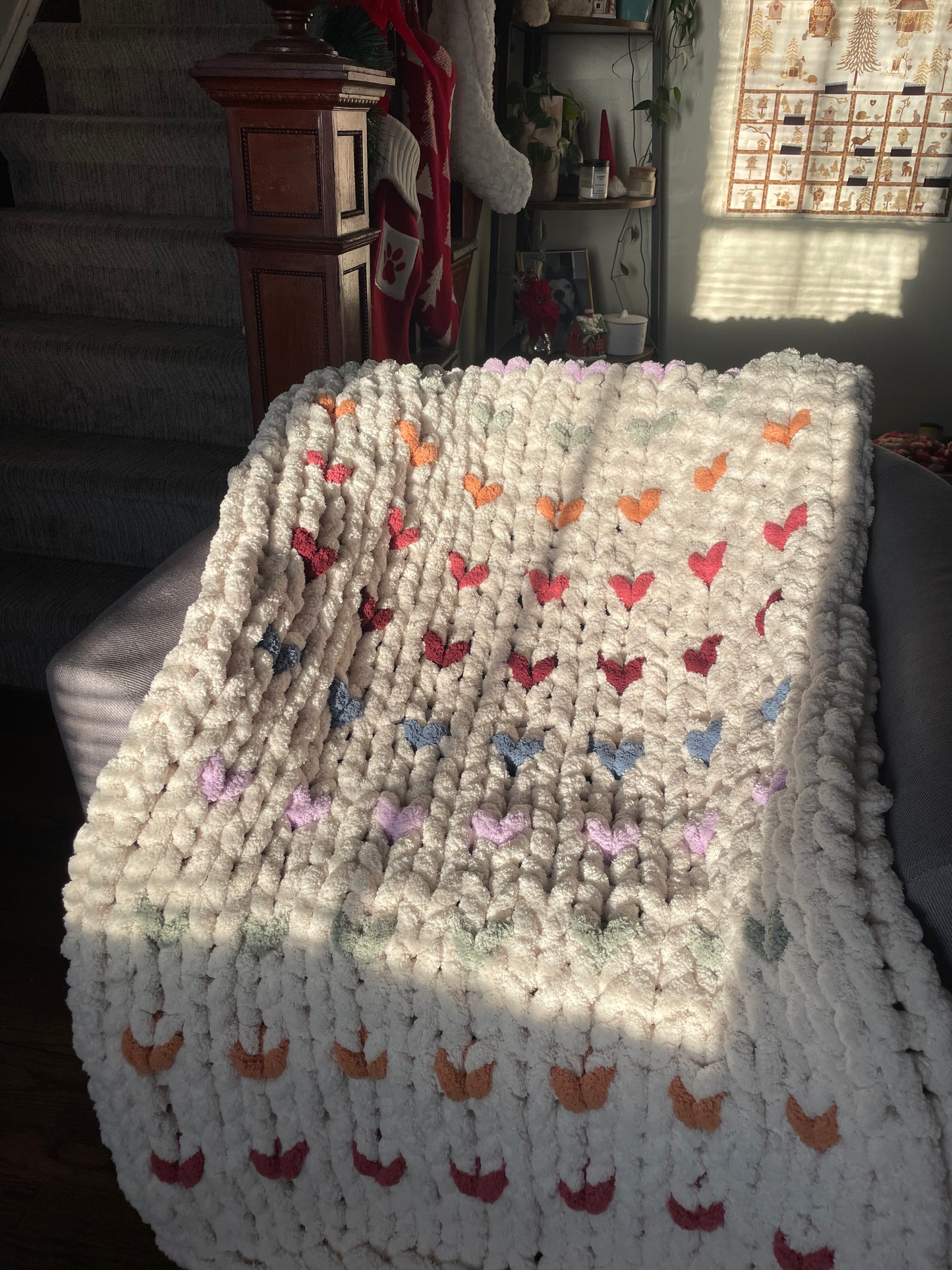 Customized Chunky Knit Blanket