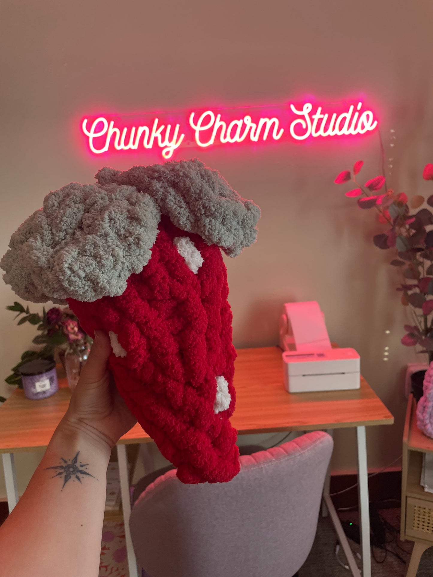 Chunky Knit Strawberries