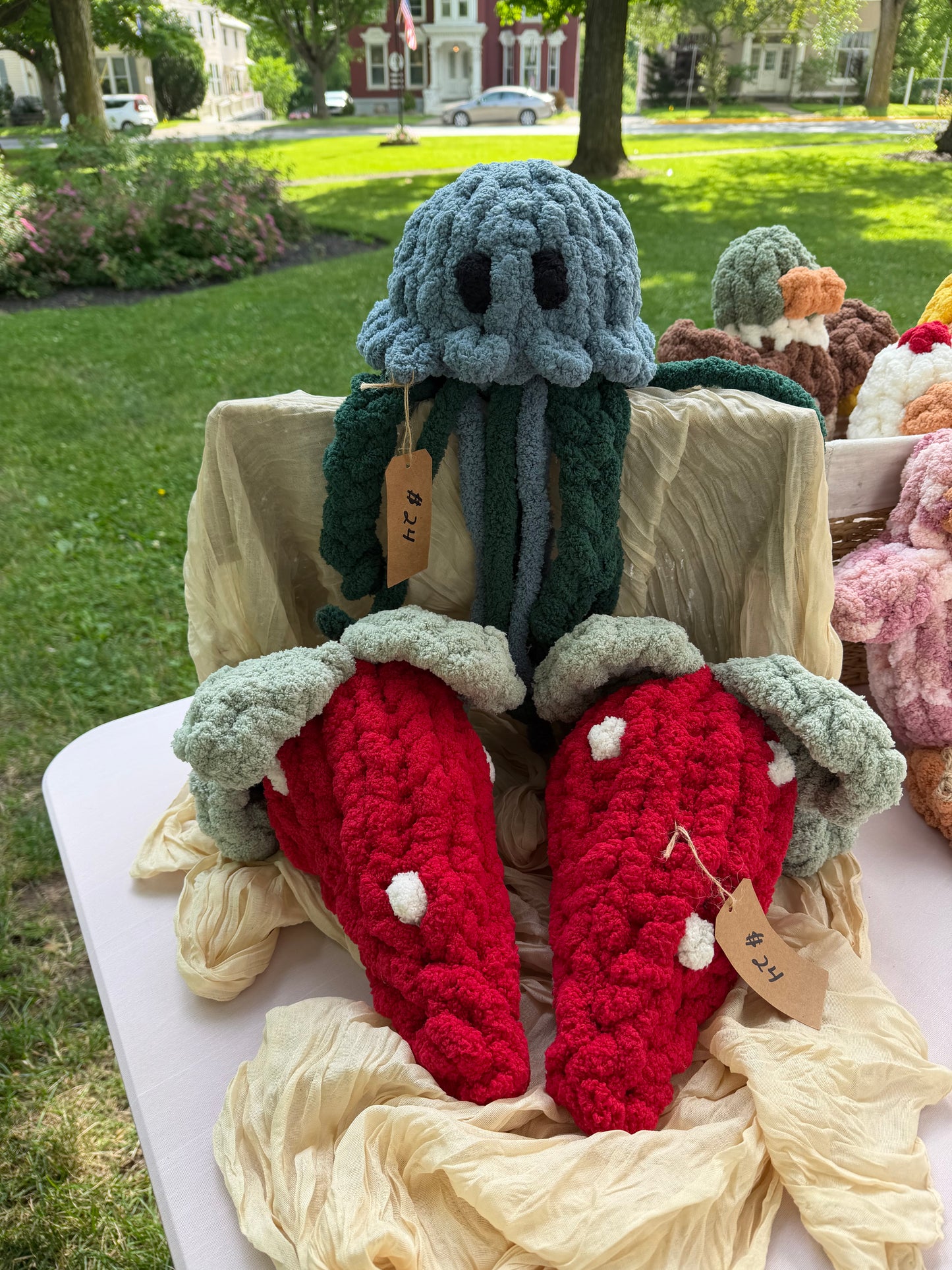 Chunky Knit Strawberries