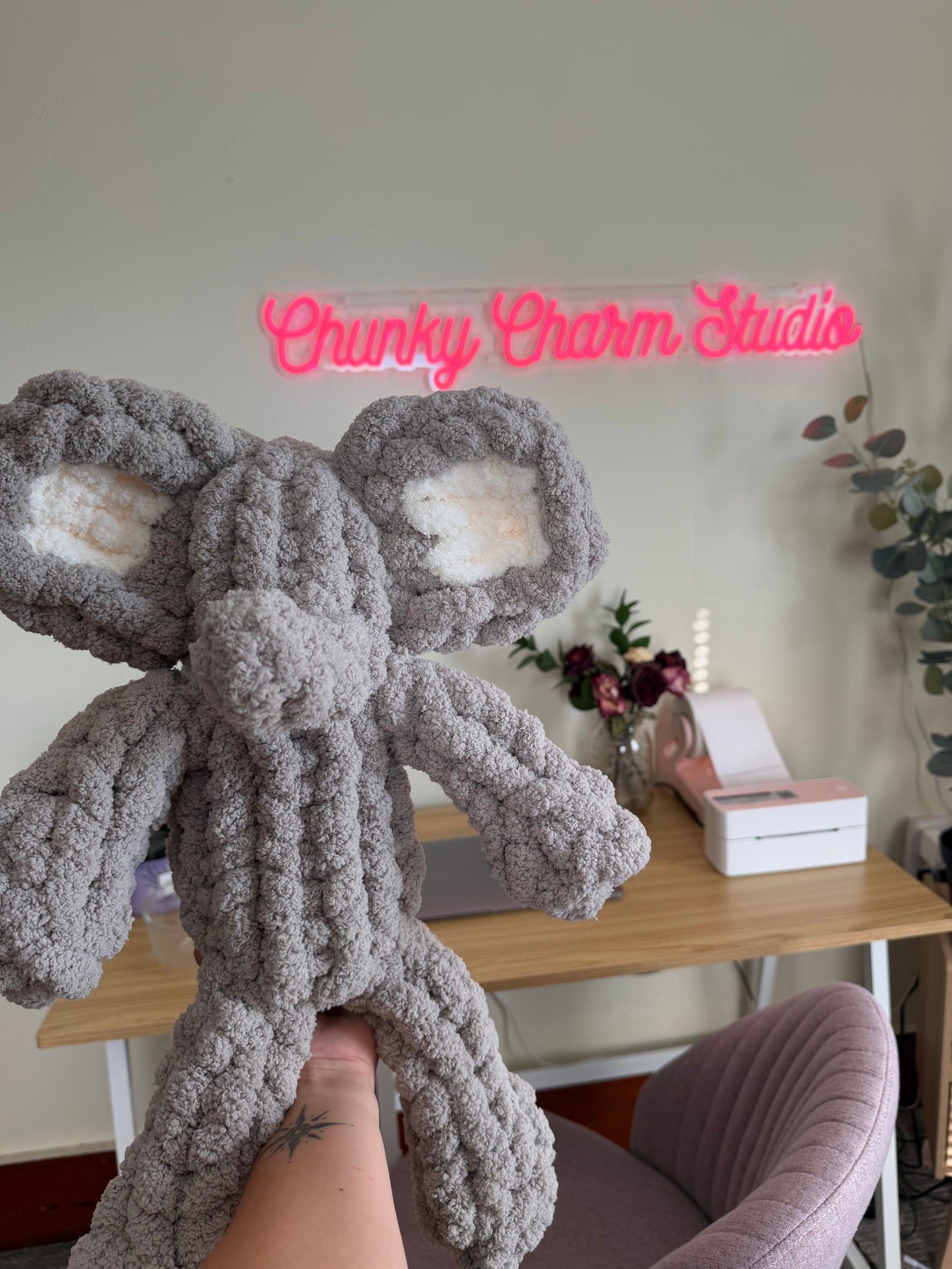 Chunky Knit Stuffed Animal