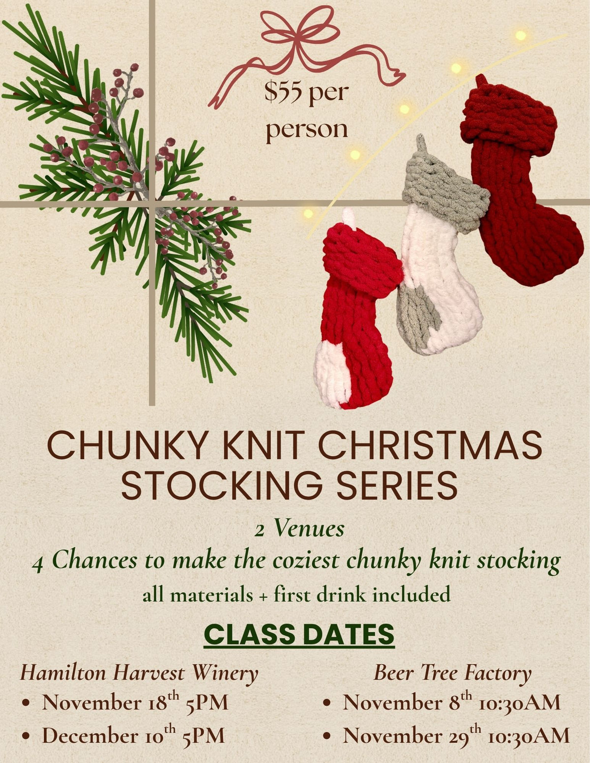 Chunky Knit Stocking Series