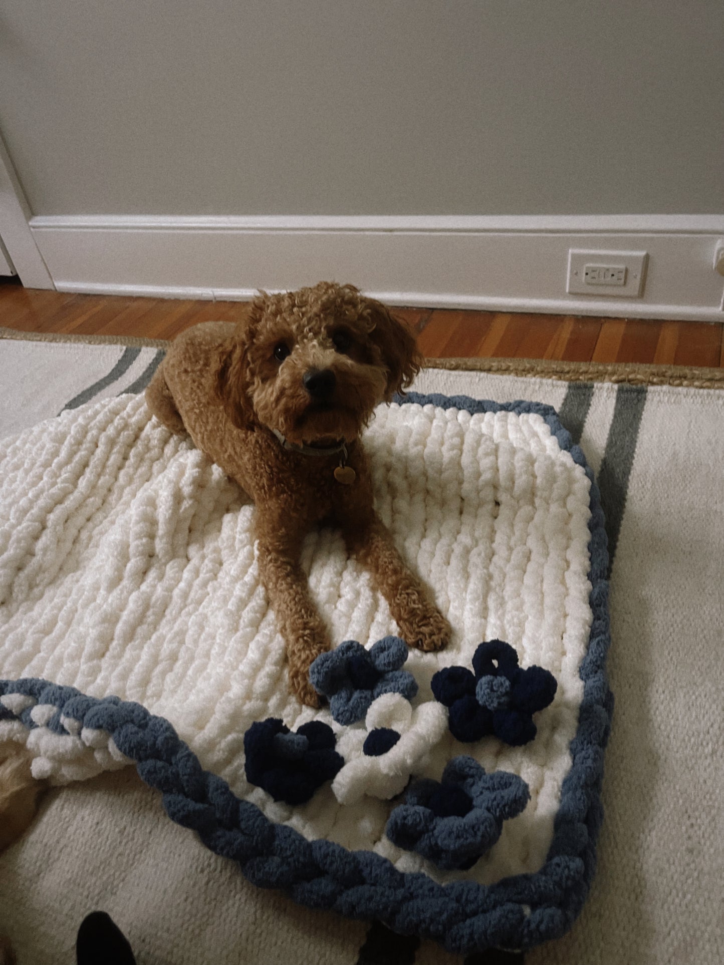 Customized Chunky Knit Blanket